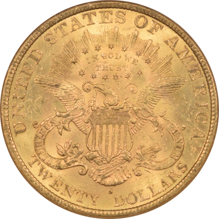 New Certified Coins 1894-S $20 LIBERTY GOLD DOUBLE EAGLE NGC MS-63, TOUGH DATE!