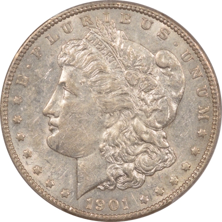 Coin World/Numismatic News Featured Coins SCARCE 1901 MORGAN DOLLAR, PCGS AU-55, ORIGINAL, PQ & CLOSE TO UNCIRCULATED!