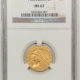 New Certified Coins 1912-S $5 INDIAN GOLD NGC AU-58