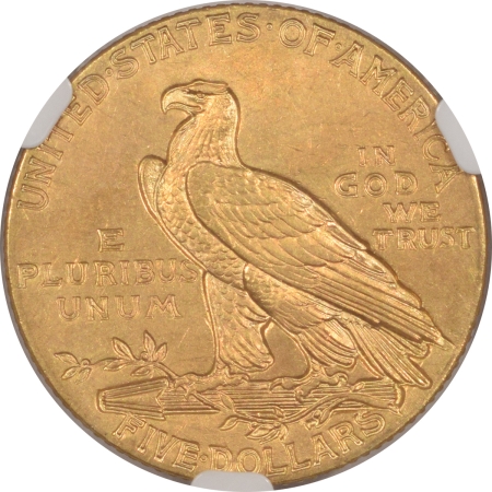 New Certified Coins 1908 $5 INDIAN GOLD NGC MS-62