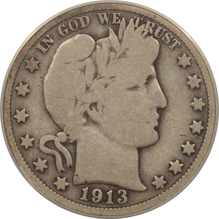 New Certified Coins 1913 BARBER HALF DOLLAR – ANACS G-6
