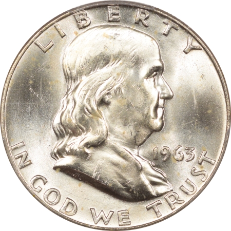 New Certified Coins 1963-D FRANKLIN HALF DOLLAR – PCGS MS-64 FBL BLAST WHITE!