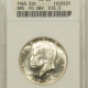 New Certified Coins 1962 FRANKLIN HALF DOLLAR – ANACS MS-64, SMALL WHITE HOLDER