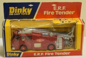 Dinky DINKY #266 ERF FIRE TENDER, GREY LADDER MINT MODEL IN GOOD+ BOX