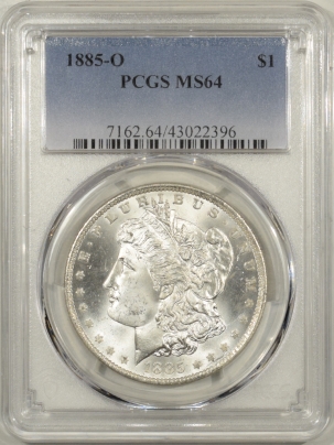 U.S. Certified Coins 1885-O MORGAN DOLLAR – PCGS MS-64