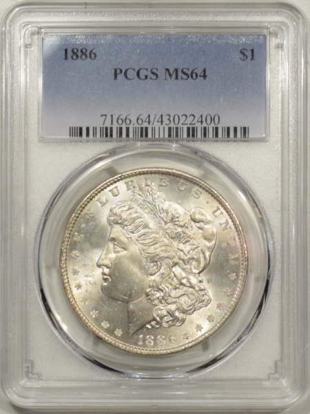 U.S. Certified Coins 1886 MORGAN DOLLAR – PCGS MS-64