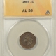 New Certified Coins 1908-S INDIAN CENT – ANACS EF-45