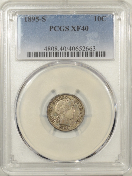 New Store Items 1895-S BARBER DIME – PCGS XF-40