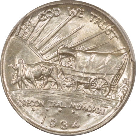 U.S. Certified Coins 1934-D OREGON TRAIL COMMEMORATIVE HALF DOLLAR – PCGS MS-66