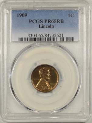 Coin World/Numismatic News Featured Coins 1909 PROOF LINCOLN CENT – PCGS PR-65 RB PREMIUM QUALITY!