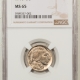 Lincoln Cents (Wheat) 1917-D LINCOLN CENT NGC MS-64 BN, GORGEOUS & PREMIUM QUALITY!