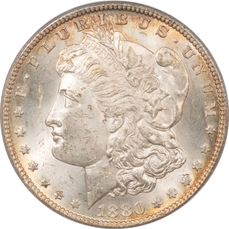 Morgan Dollars 1880-CC 8/7 REVERSE OF 1878 MORGAN DOLLAR – PCGS MS-63 FRESH!