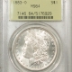 New Store Items 1883-S MORGAN DOLLAR – PCGS MS-62 PREMIUM QUALITY, CAC APPROVED!