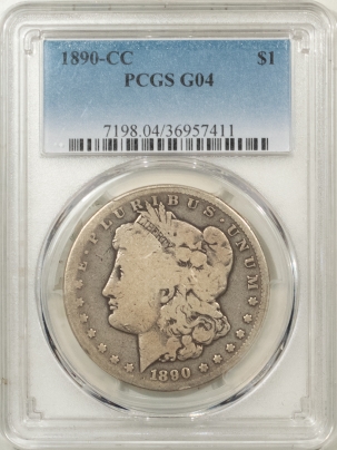 Morgan Dollars 1890-CC MORGAN DOLLAR – PCGS G-4