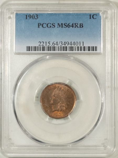 New Store Items 1903 INDIAN CENT – PCGS MS-64 RB