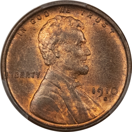 New Store Items 1910-S LINCOLN CENT PCGS MS-65 RB, FRESH & FLASHY GEM!