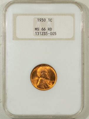 Lincoln Cents (Wheat) 1930 LINCOLN CENT – NGC MS-66 RD PREMIUM QUALITY!