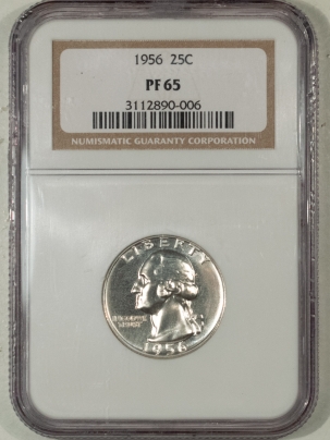 New Certified Coins 1956 PROOF WASHINGTON QUARTER – NGC PF-65 WHITE