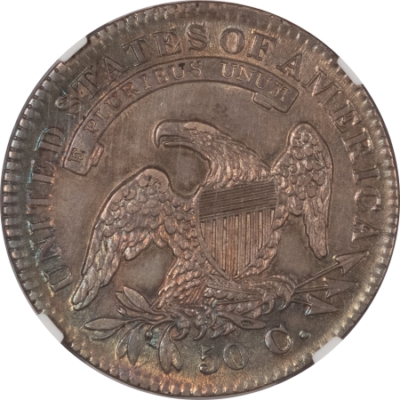 Early Halves 1832 CAPPED BUST HALF DOLLAR – SMALL LETTERS – NGC AU-55, PRETTY & ORIGINAL!