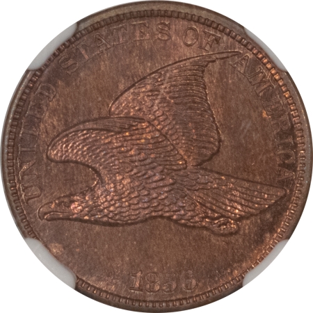 Flying Eagle 1856 FLYING EAGLE CENT NGC PF-65* EAGLE EYE CERT S5 FIERY PROOF COLOR, POP 1 65*