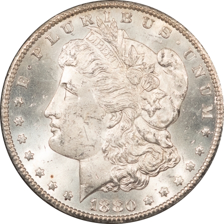 Morgan Dollars 1880-CC 8/7 HIGH REV 79 MORGAN DOLLAR GSA – BU CHOICE, W/ BOX & CARD