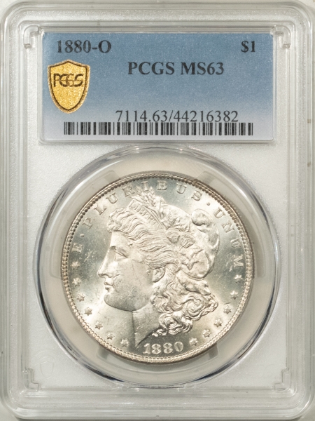 Morgan Dollars 1880-O MORGAN DOLLAR – PCGS MS-63 BLAST WHITE!