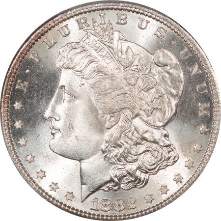 CAC Approved Coins 1882-S MORGAN DOLLAR – PCGS MS-66, CAC APPROVED! PREMIUM QUALITY!