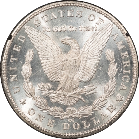 CAC Approved Coins 1885-CC MORGAN DOLLAR GSA W/ BOX & CARD – NGC MS-61 CAC! BLAZING WHITE!