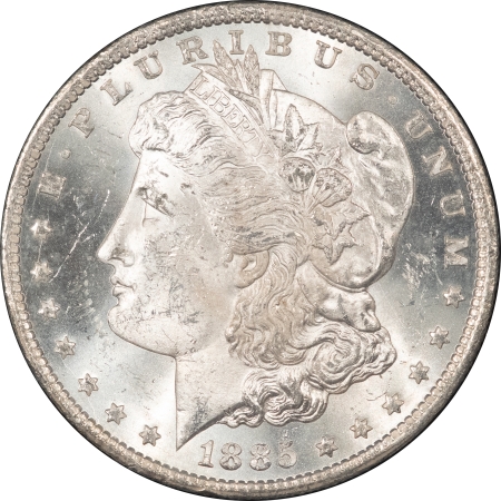 Morgan Dollars 1885-CC MORGAN DOLLAR GSA – CHOICE BRILLIANT UNCIRC WITH BOX, CARD & OUTER BOX!