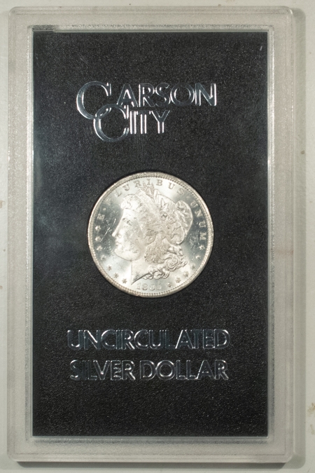 Morgan Dollars 1885-CC MORGAN DOLLAR GSA – CHOICE BRILLIANT UNCIRC WITH BOX, CARD & OUTER BOX!
