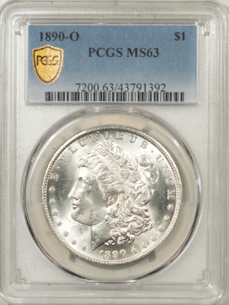 Morgan Dollars 1890-O MORGAN DOLLAR – PCGS MS-63 BLAST WHITE!