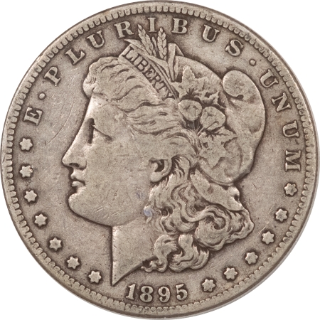 Morgan Dollars 1895-S MORGAN DOLLAR – ICG F-12, NICE PLEASING CIRC!
