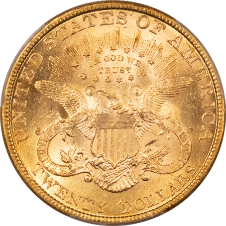 $20 1896 $20 LIBERTY GOLD – PCGS MS-62 FLASHY & PREMIUM QUALITY!