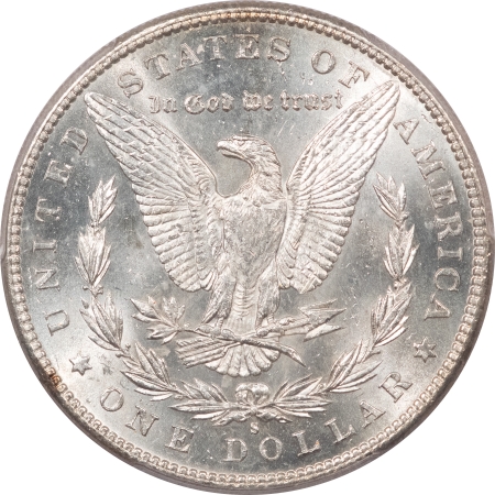 Morgan Dollars 1896-S MORGAN DOLLAR – PCGS MS-62, WHITE & FLASHY