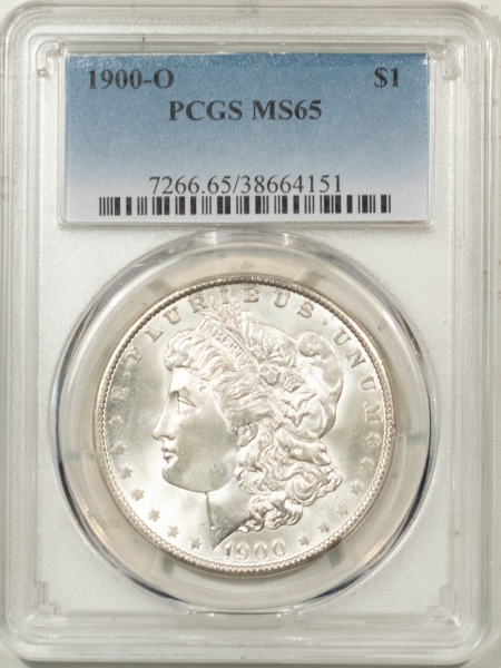 Morgan Dollars 1900-O MORGAN DOLLAR – PCGS MS-65 PREMIUM QUALITY!