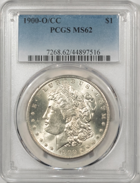 Morgan Dollars 1900-O/CC MORGAN DOLLAR – PCGS MS-62 WHITE & FLASHY!