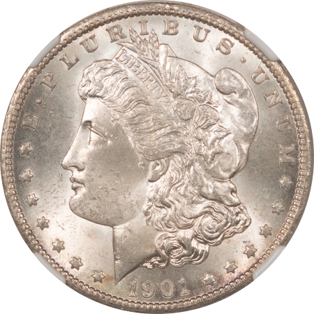 Morgan Dollars 1901-O MORGAN DOLLAR – NGC MS-65 FRESH WHITE & PREMIUM QUALITY!
