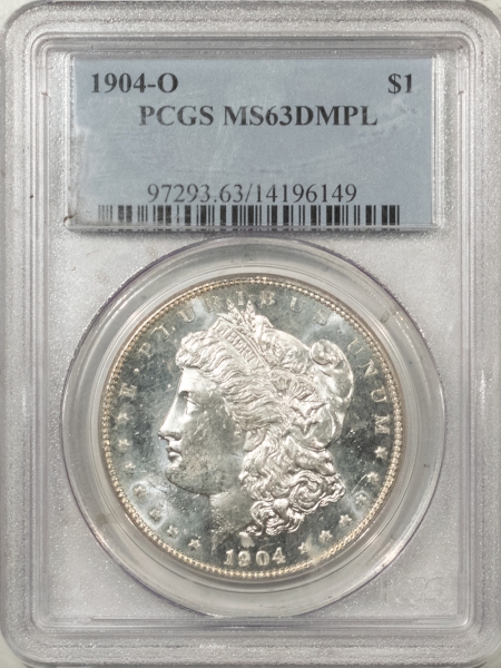 Morgan Dollars 1904-O MORGAN DOLLAR – PCGS MS-63 DMPL