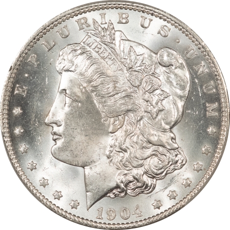 Morgan Dollars 1904-O MORGAN DOLLAR – PCGS MS-64, BLAST WHITE & PREMIUM QUALITY!