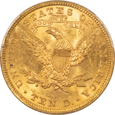 $10 1907 $10 LIBERTY GOLD – PCGS MS-62