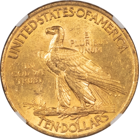 $10 1908 $10 MOTTO INDIAN GOLD – NGC MS-62