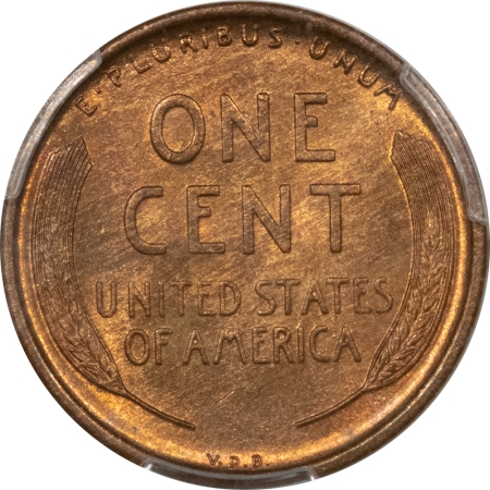 Lincoln Cents (Wheat) 1909-S VDB LINCOLN CENT – PCGS MS-65 RB FRESH SPOT-FREE GEM! KEY-DATE!