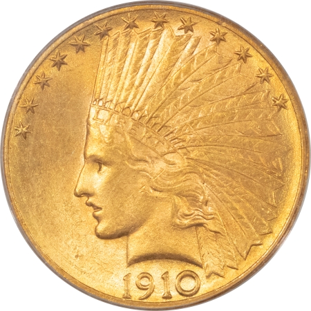 $10 1910-D $10 INDIAN GOLD – PCGS MS-62