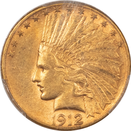 $10 1912-S $10 INDIAN GOLD – PCGS AU-53 TOUGH DATE!