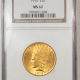$10 1910-D $10 INDIAN GOLD – PCGS MS-62