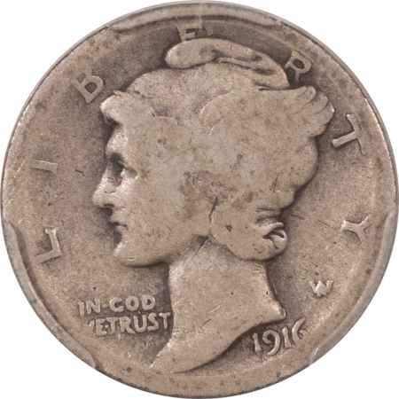 Mercury Dimes 1916-D MERCURY DIME – PCGS AG-3 ORIGINAL!