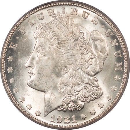 Morgan Dollars 1921-S MORGAN DOLLAR – PCGS MS-65 BLAST WHITE & PREMIUM QUALITY!