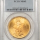 $20 1913-D $20 ST GAUDENS GOLD – PCGS MS-64