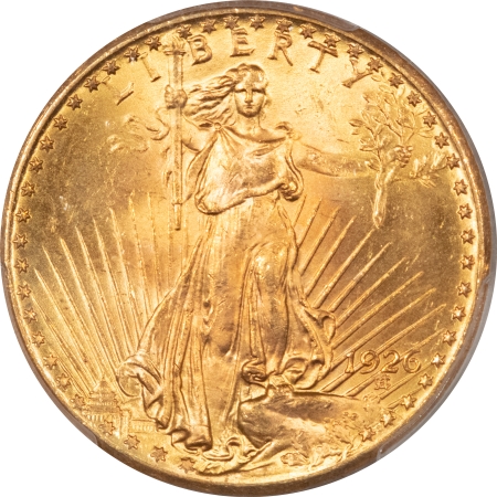 $20 1926 $20 ST GAUDENS GOLD – PCGS MS-65