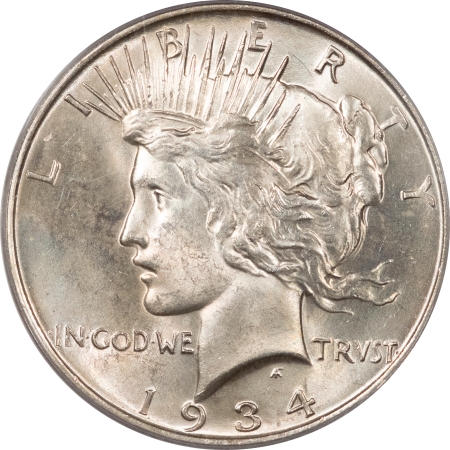 New Certified Coins 1934-D PEACE DOLLAR – PCGS MS-64, LUSTROUS & WELL-STRUCK